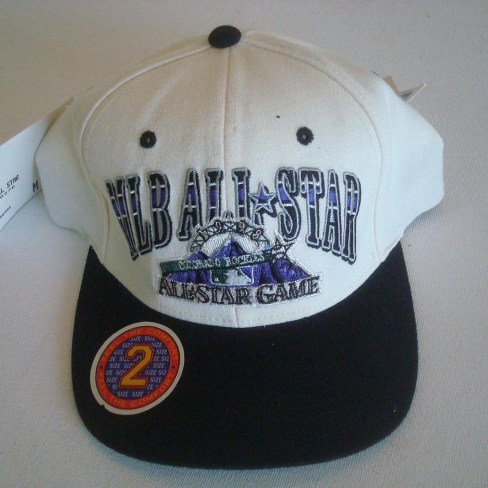 COLORADO ROCKIES STARTER M/LG HAT CAP VINTAGE 00S Y2K‎ H5-2